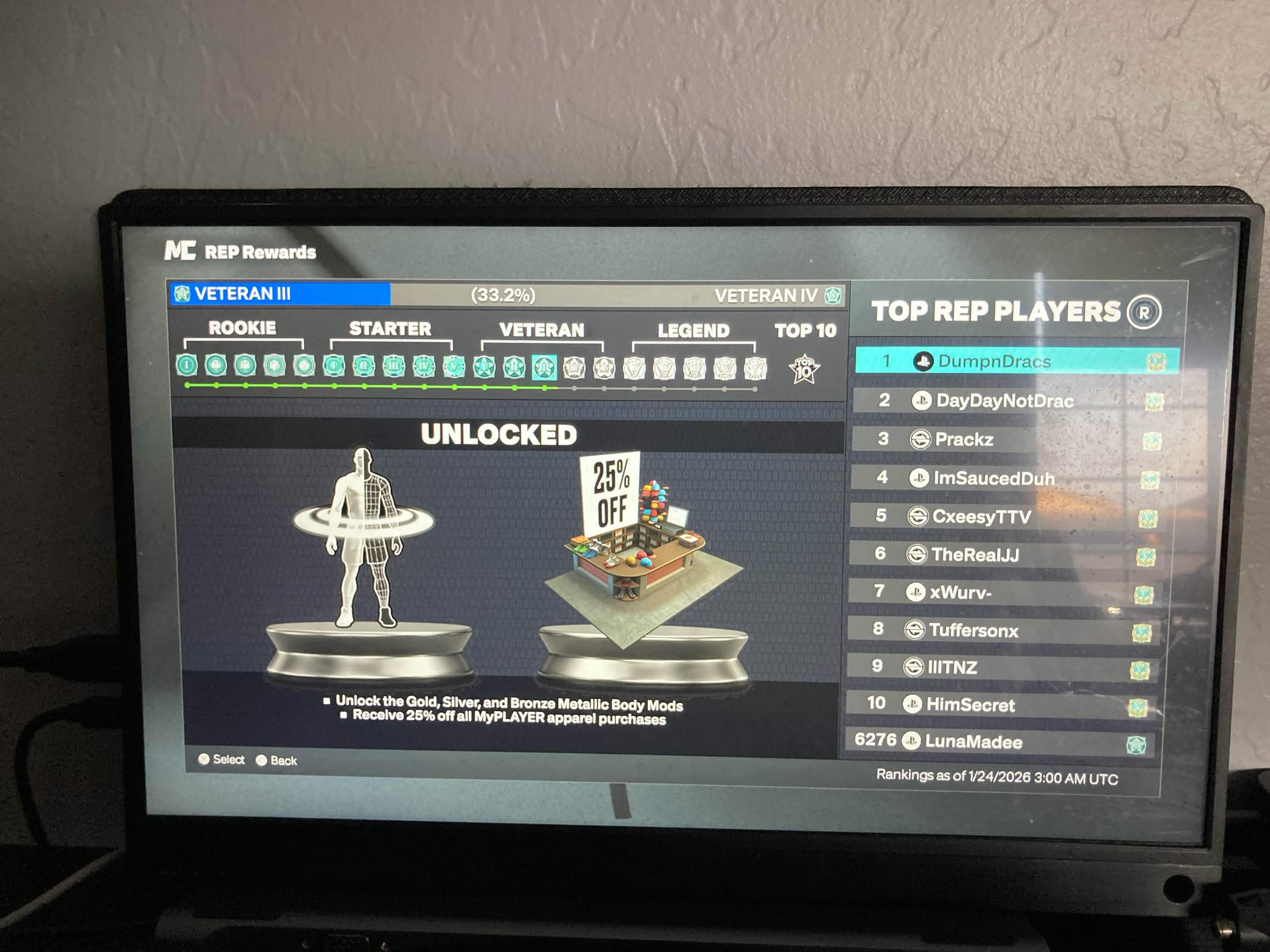 PS5│Vet 3 Stacked. Account #6