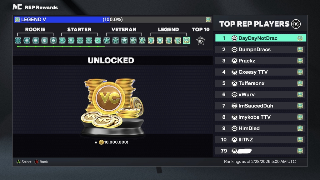 Xbox│Legend 5 Global Ranked (Top 30) Account #3