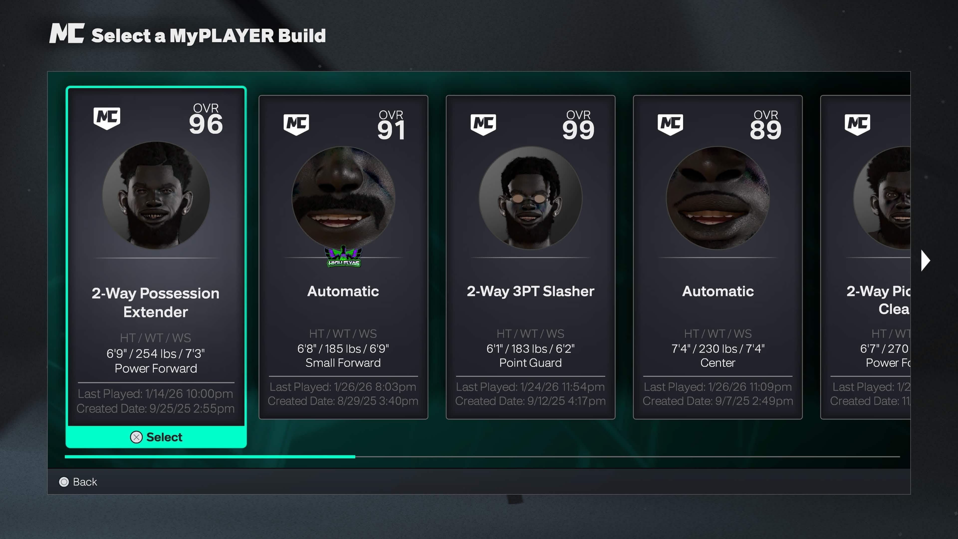 PS5│Vet 5 Godz Stacked. Account #8