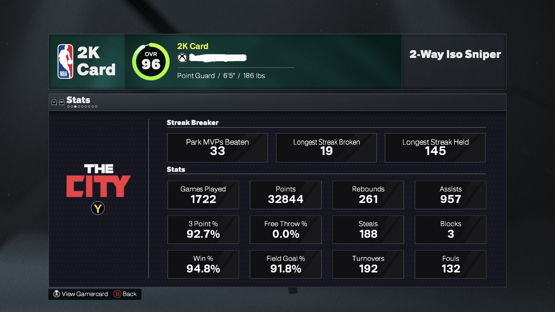 Xbox│Vet 2 Top 5 Summit. Account #5